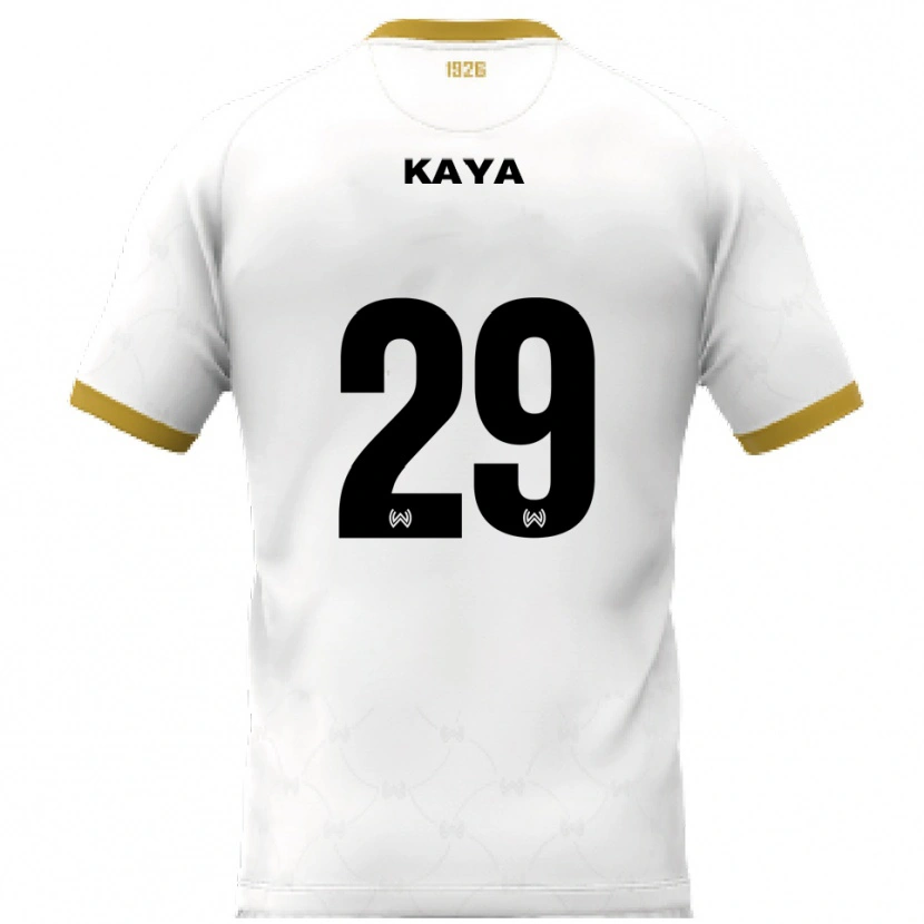 Danxen Herren Fatih Kaya #29 Weiß Gold Auswärtstrikot Trikot 2025/26 T-Shirt Schweiz