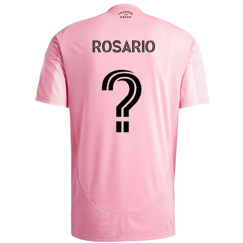 Danxen Kinder Adrian Rosario #0 Rosa Schwarz Heimtrikot Trikot 2025/26 T-Shirt Schweiz
