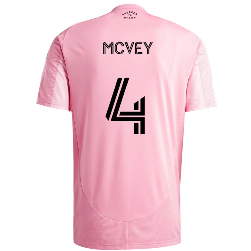 Danxen Kinder Christopher Mcvey #4 Rosa Schwarz Heimtrikot Trikot 2025/26 T-Shirt Schweiz