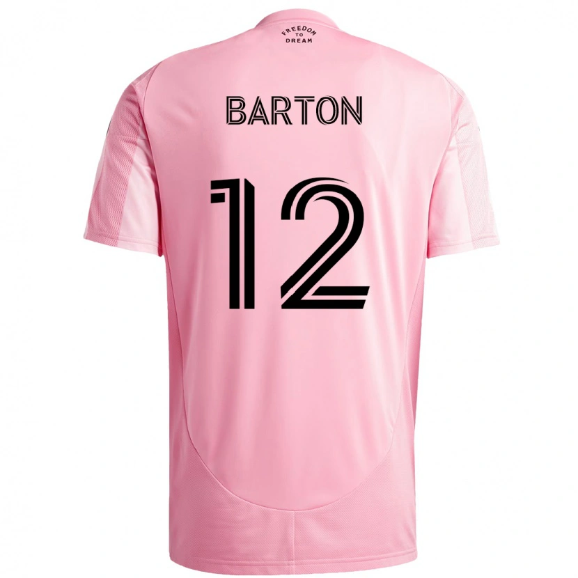 Danxen Kinder Tye Barton #12 Rosa Schwarz Heimtrikot Trikot 2025/26 T-Shirt Schweiz