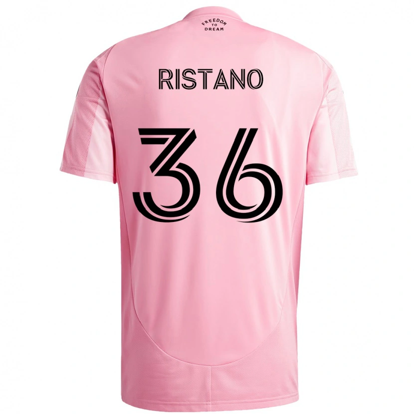 Danxen Kinder Alejo Ristano #36 Rosa Schwarz Heimtrikot Trikot 2025/26 T-Shirt Schweiz