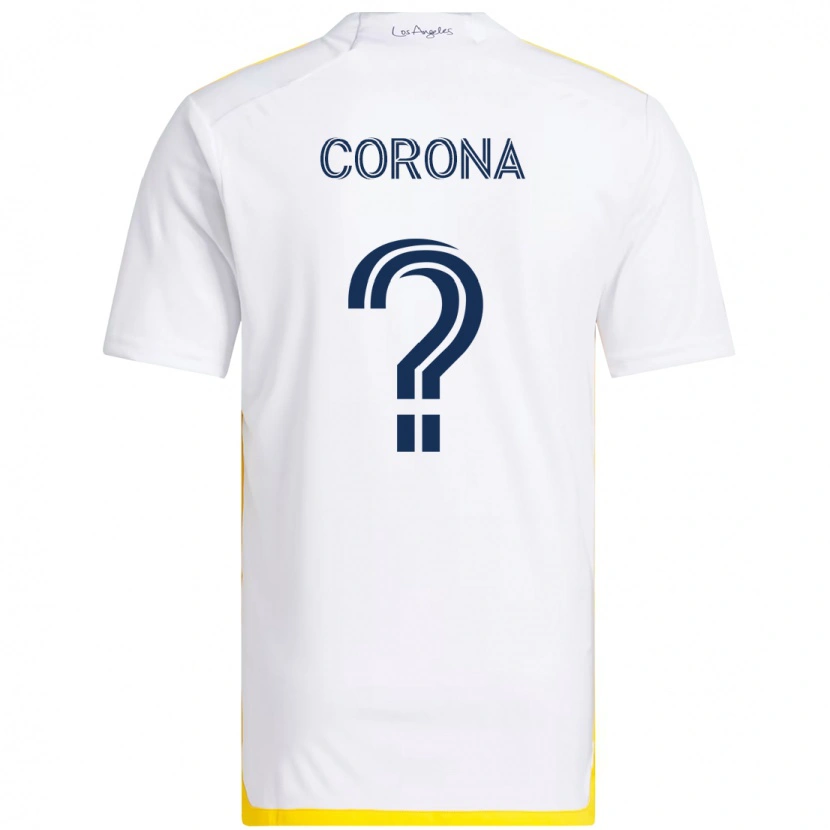 Danxen Kinder Javier Corona #0 Weiß Gelb Heimtrikot Trikot 2025/26 T-Shirt Schweiz