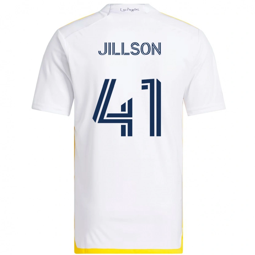 Danxen Kinder Simon Jillson #41 Weiß Gelb Heimtrikot Trikot 2025/26 T-Shirt Schweiz