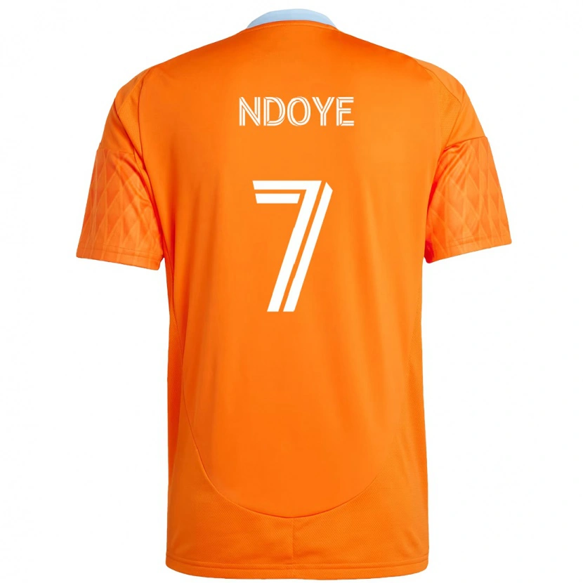 Danxen Kinder Papa Ndoye #7 Lila Orange Heimtrikot Trikot 2025/26 T-Shirt Schweiz