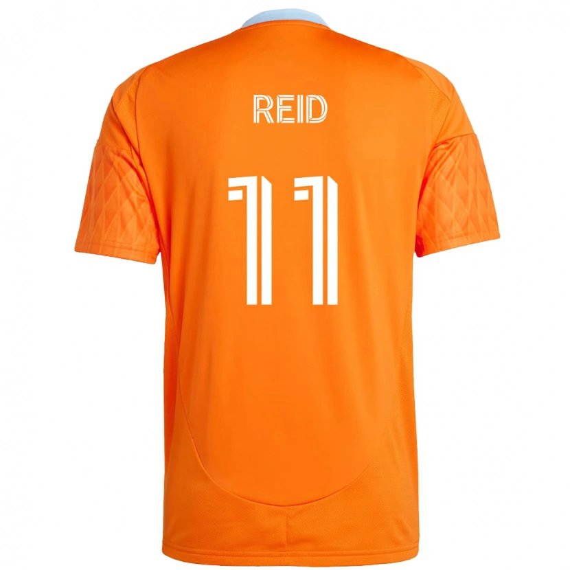Danxen Kinder Isaiah Reid #11 Lila Orange Heimtrikot Trikot 2025/26 T-Shirt Schweiz