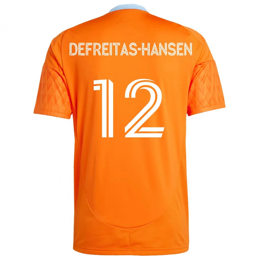 Danxen Kinder Nicholas Defreitas-Hansen #12 Lila Orange Heimtrikot Trikot 2025/26 T-Shirt Schweiz