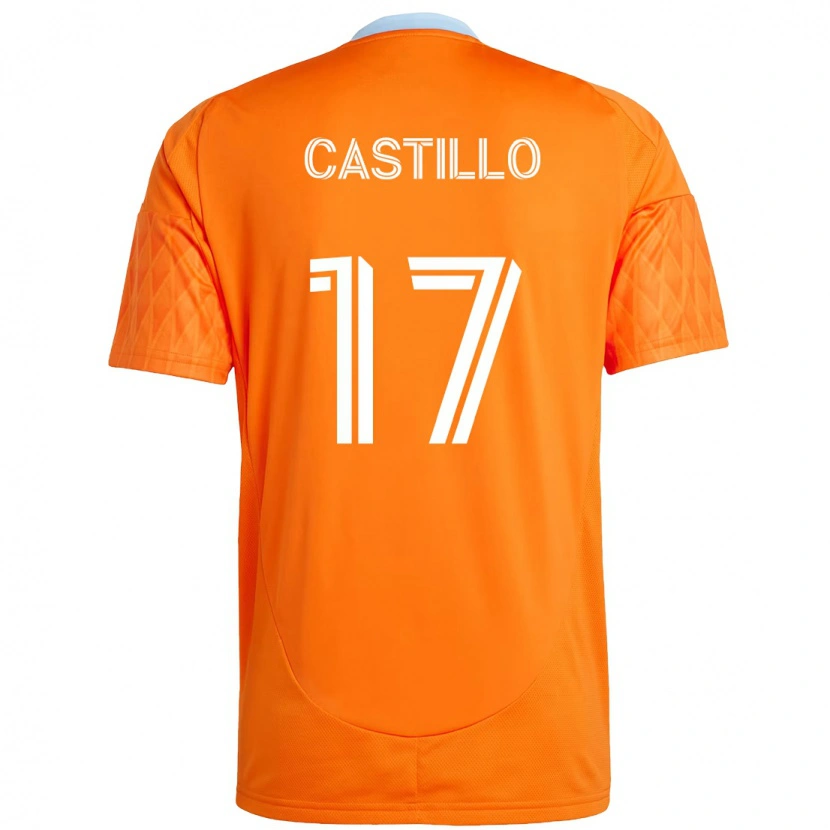 Danxen Kinder Joyner Castillo #17 Orange Weiß Heimtrikot Trikot 2025/26 T-Shirt Schweiz