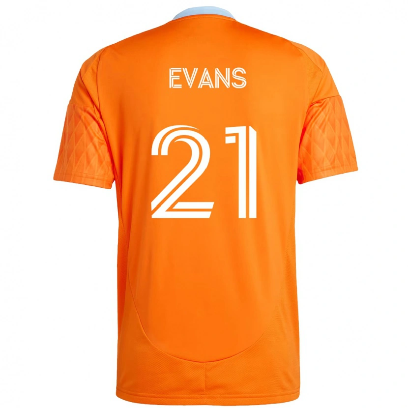 Danxen Kinder Jacob Evans #21 Lila Orange Heimtrikot Trikot 2025/26 T-Shirt Schweiz