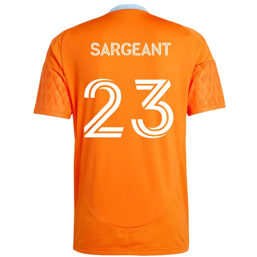 Danxen Kinder Kieran Sargeant #23 Orange Weiß Heimtrikot Trikot 2025/26 T-Shirt Schweiz