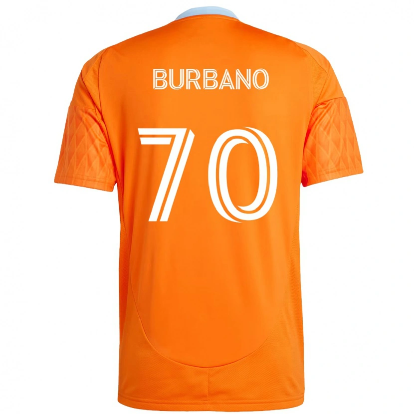 Danxen Kinder Jordy Burbano #70 Lila Orange Heimtrikot Trikot 2025/26 T-Shirt Schweiz