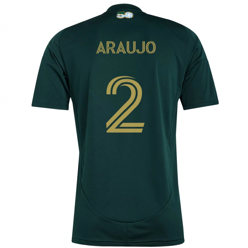 Danxen Kinder Miguel Araujo #2 Beige Grün Heimtrikot Trikot 2025/26 T-Shirt Schweiz