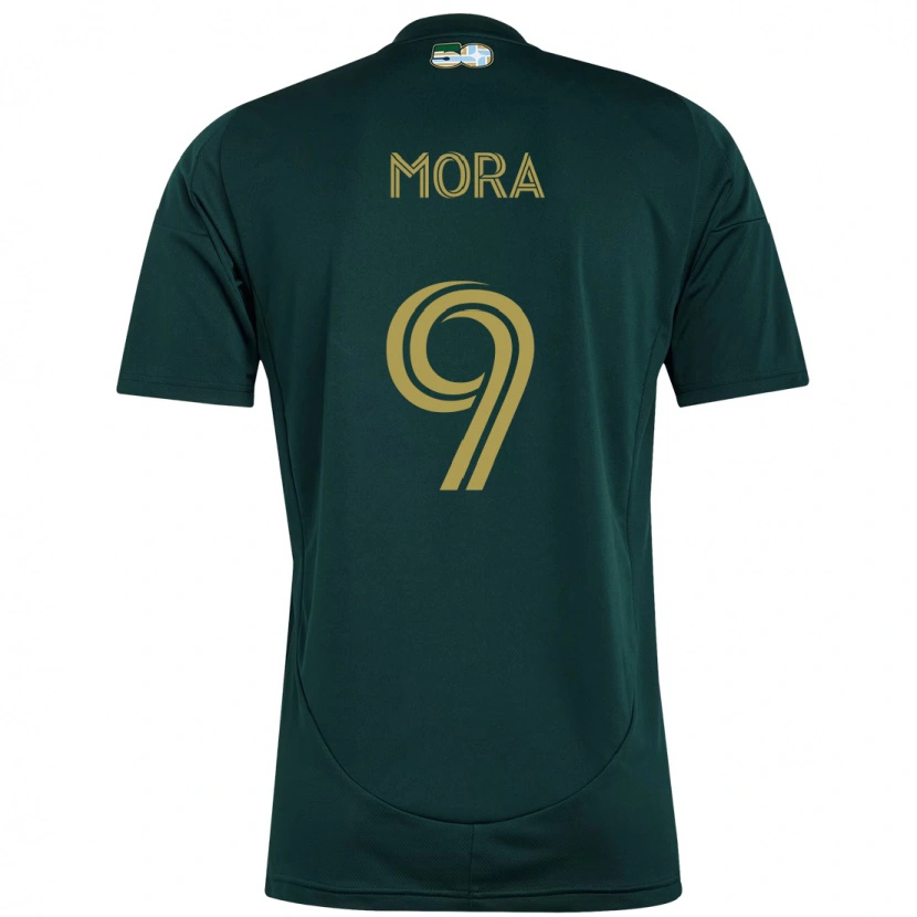 Danxen Kinder Felipe Mora #9 Beige Grün Heimtrikot Trikot 2025/26 T-Shirt Schweiz