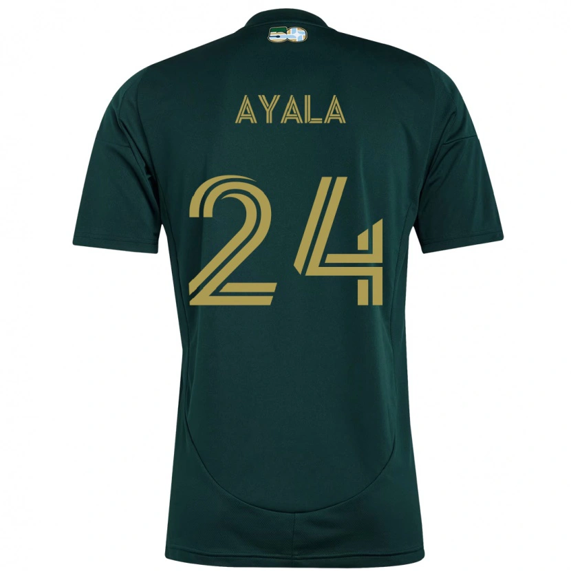 Danxen Kinder David Ayala #24 Beige Grün Heimtrikot Trikot 2025/26 T-Shirt Schweiz