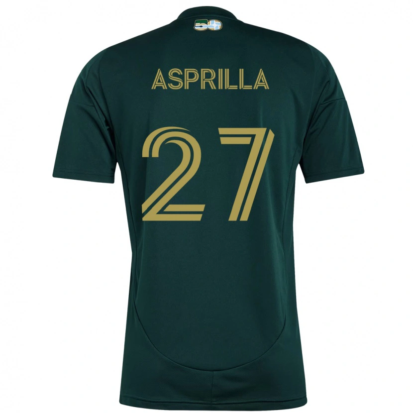 Danxen Kinder Dairon Asprilla #27 Beige Grün Heimtrikot Trikot 2025/26 T-Shirt Schweiz