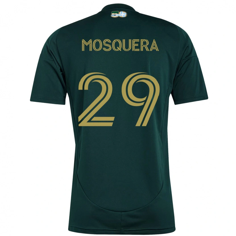Danxen Kinder Juan Mosquera #29 Beige Grün Heimtrikot Trikot 2025/26 T-Shirt Schweiz