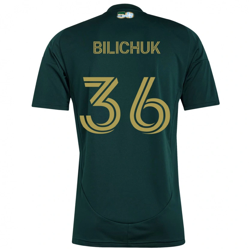 Danxen Kinder Ryan Bilichuk #36 Beige Grün Heimtrikot Trikot 2025/26 T-Shirt Schweiz