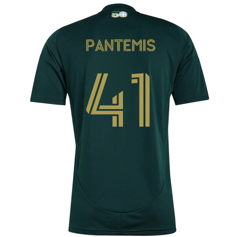 Danxen Kinder James Pantemis #41 Beige Grün Heimtrikot Trikot 2025/26 T-Shirt Schweiz