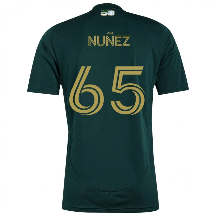 Danxen Kinder Daniel Núñez #65 Beige Grün Heimtrikot Trikot 2025/26 T-Shirt Schweiz