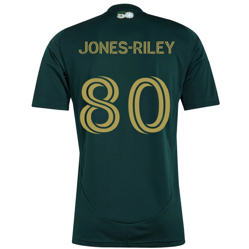 Danxen Kinder Jaden Jones-Riley #80 Beige Grün Heimtrikot Trikot 2025/26 T-Shirt Schweiz