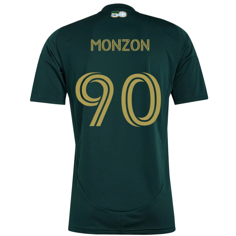 Danxen Kinder Florián Monzón #90 Beige Grün Heimtrikot Trikot 2025/26 T-Shirt Schweiz