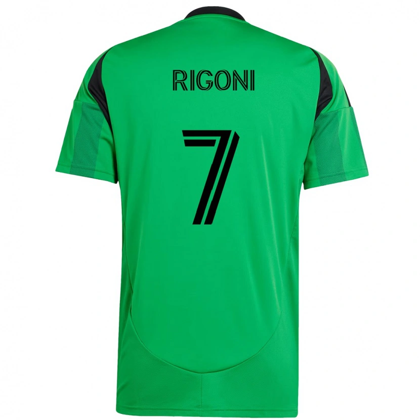 Danxen Kinder Emiliano Rigoni #7 Weiß Grün Heimtrikot Trikot 2025/26 T-Shirt Schweiz