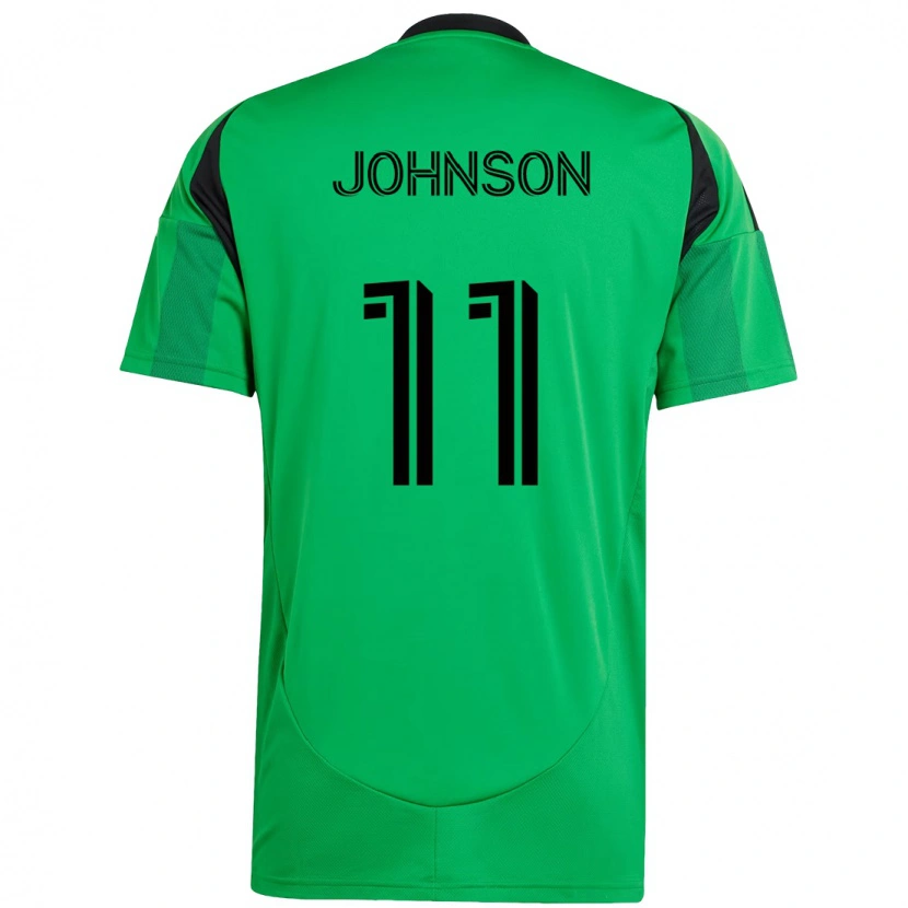 Danxen Kinder Emmanuel Johnson #11 Weiß Grün Heimtrikot Trikot 2025/26 T-Shirt Schweiz