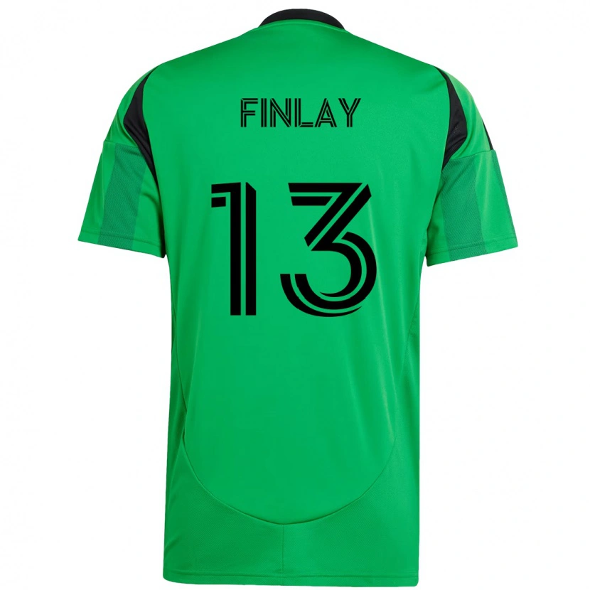 Danxen Kinder Ethan Finlay #13 Weiß Grün Heimtrikot Trikot 2025/26 T-Shirt Schweiz