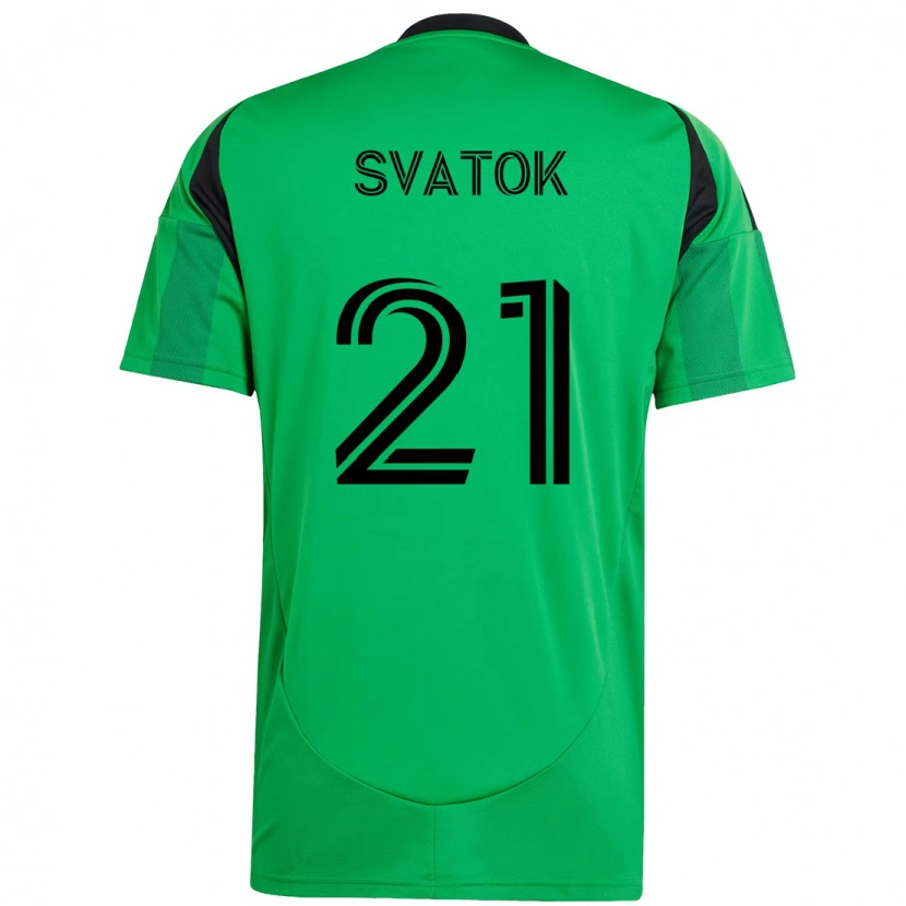 Danxen Kinder Oleksandr Svatok #21 Weiß Grün Heimtrikot Trikot 2025/26 T-Shirt Schweiz