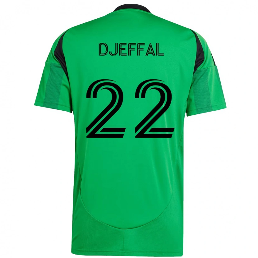 Danxen Kinder Sofiane Djeffal #22 Weiß Grün Heimtrikot Trikot 2025/26 T-Shirt Schweiz