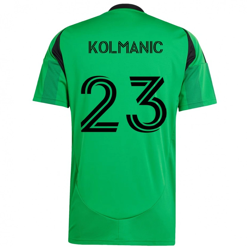 Danxen Kinder Žan Kolmanič #23 Weiß Grün Heimtrikot Trikot 2025/26 T-Shirt Schweiz