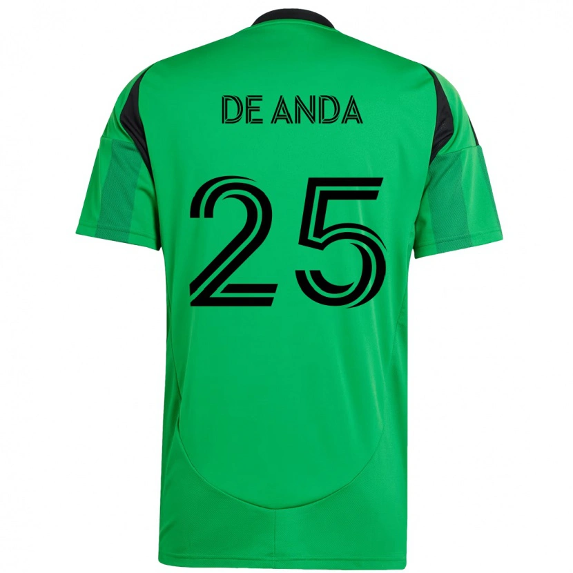 Danxen Kinder Anthony De Anda #25 Weiß Grün Heimtrikot Trikot 2025/26 T-Shirt Schweiz