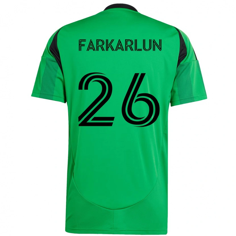 Danxen Kinder Jimmy Farkarlun #26 Weiß Grün Heimtrikot Trikot 2025/26 T-Shirt Schweiz
