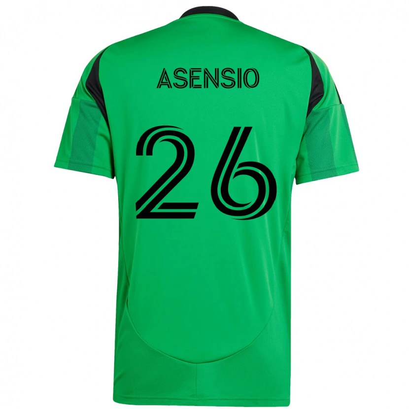 Danxen Kinder Charlie Asensio #26 Weiß Grün Heimtrikot Trikot 2025/26 T-Shirt Schweiz