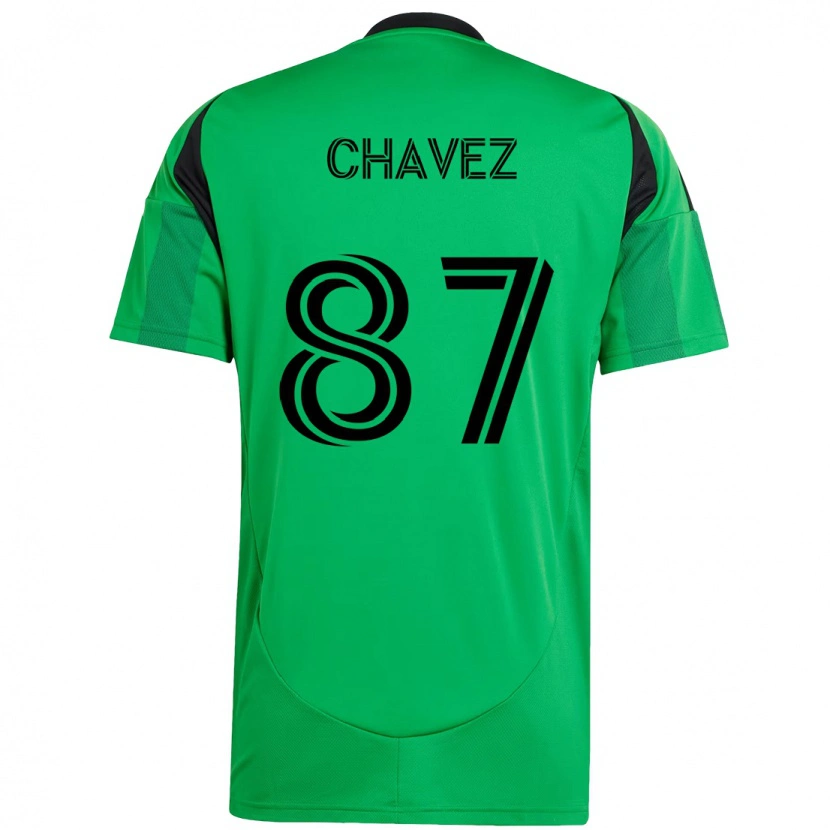 Danxen Kinder Alfonso Ocampo-Chávez #87 Weiß Grün Heimtrikot Trikot 2025/26 T-Shirt Schweiz