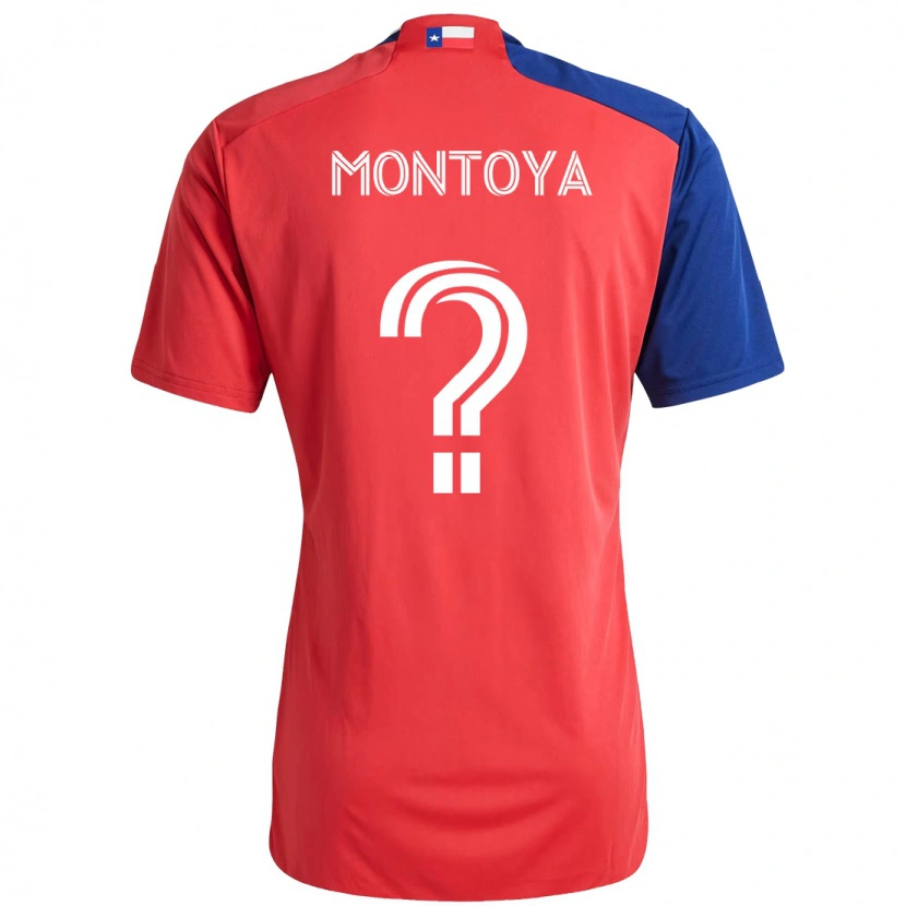 Danxen Kinder Nicolás Montoya #0 Hellblau Rot Heimtrikot Trikot 2025/26 T-Shirt Schweiz