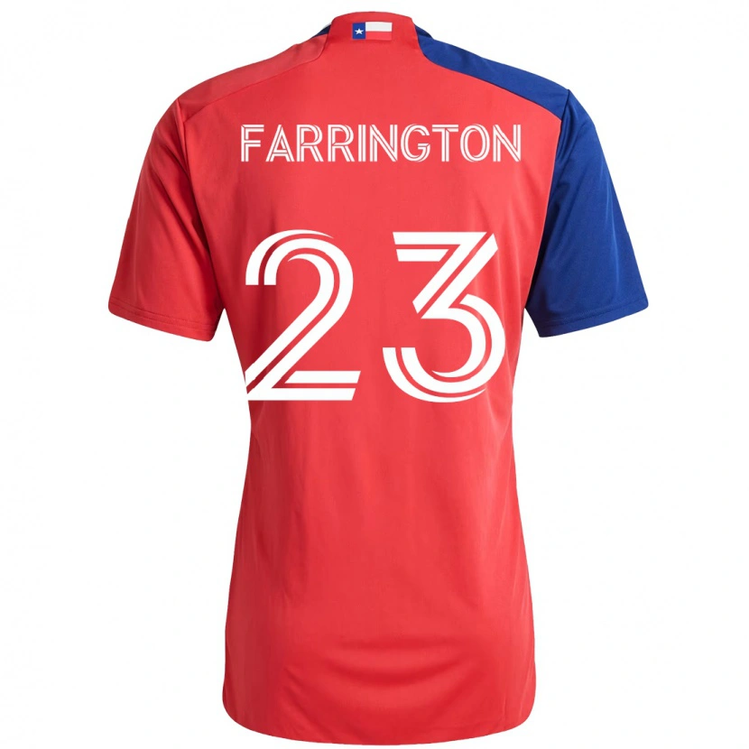 Danxen Kinder Logan Farrington #23 Hellblau Rot Heimtrikot Trikot 2025/26 T-Shirt Schweiz