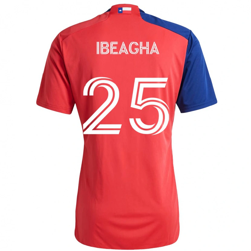 Danxen Kinder Sebastien Ibeagha #25 Hellblau Rot Heimtrikot Trikot 2025/26 T-Shirt Schweiz