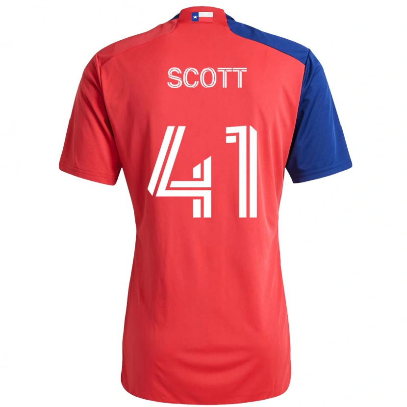 Danxen Kinder Tarik Scott #41 Hellblau Rot Heimtrikot Trikot 2025/26 T-Shirt Schweiz