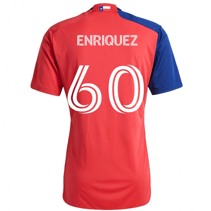 Danxen Kinder Fabian Enriquez #60 Hellblau Rot Heimtrikot Trikot 2025/26 T-Shirt Schweiz