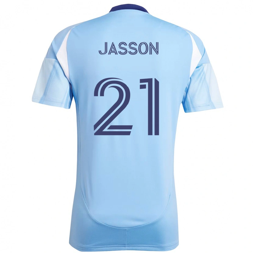 Danxen Kinder Andres Jasson #21 Schwarz Blau Orange Heimtrikot Trikot 2025/26 T-Shirt Schweiz