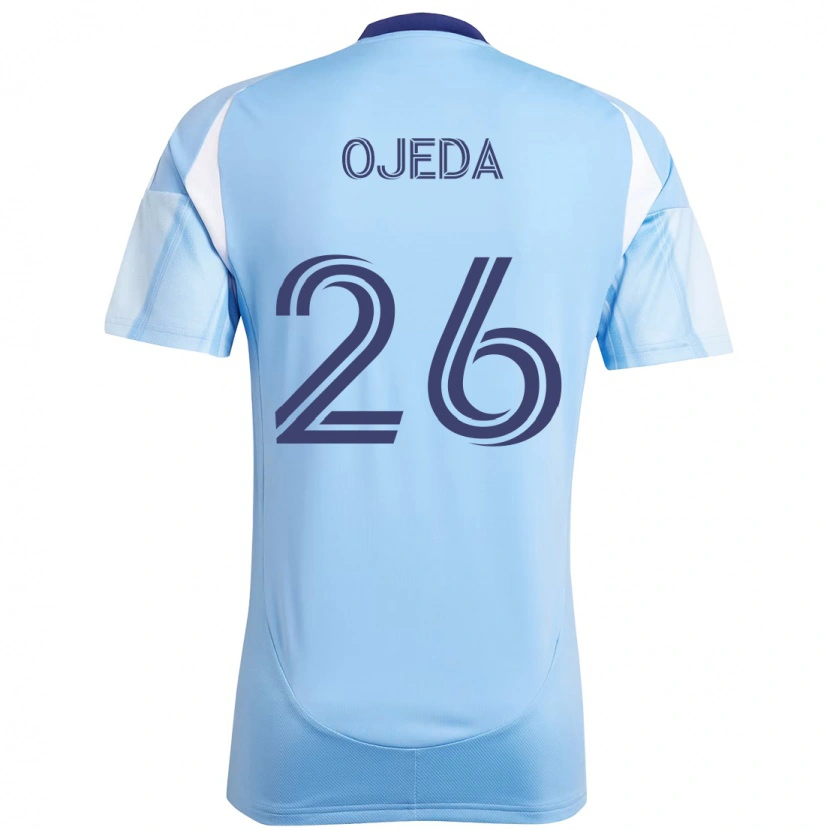 Danxen Kinder Agustín Ojeda #26 Schwarz Blau Orange Heimtrikot Trikot 2025/26 T-Shirt Schweiz