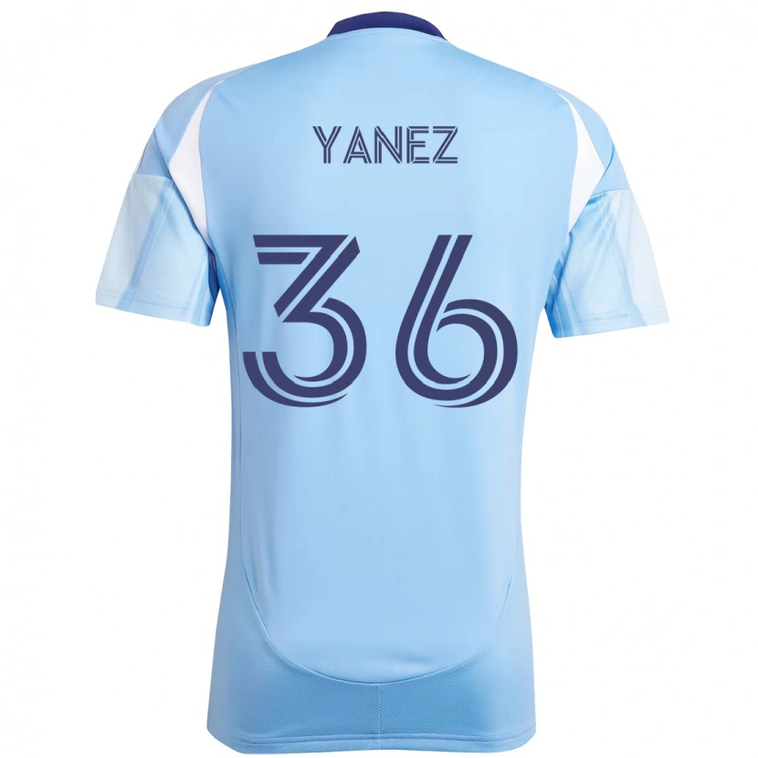 Danxen Kinder Zidane Yañez #36 Schwarz Blau Orange Heimtrikot Trikot 2025/26 T-Shirt Schweiz