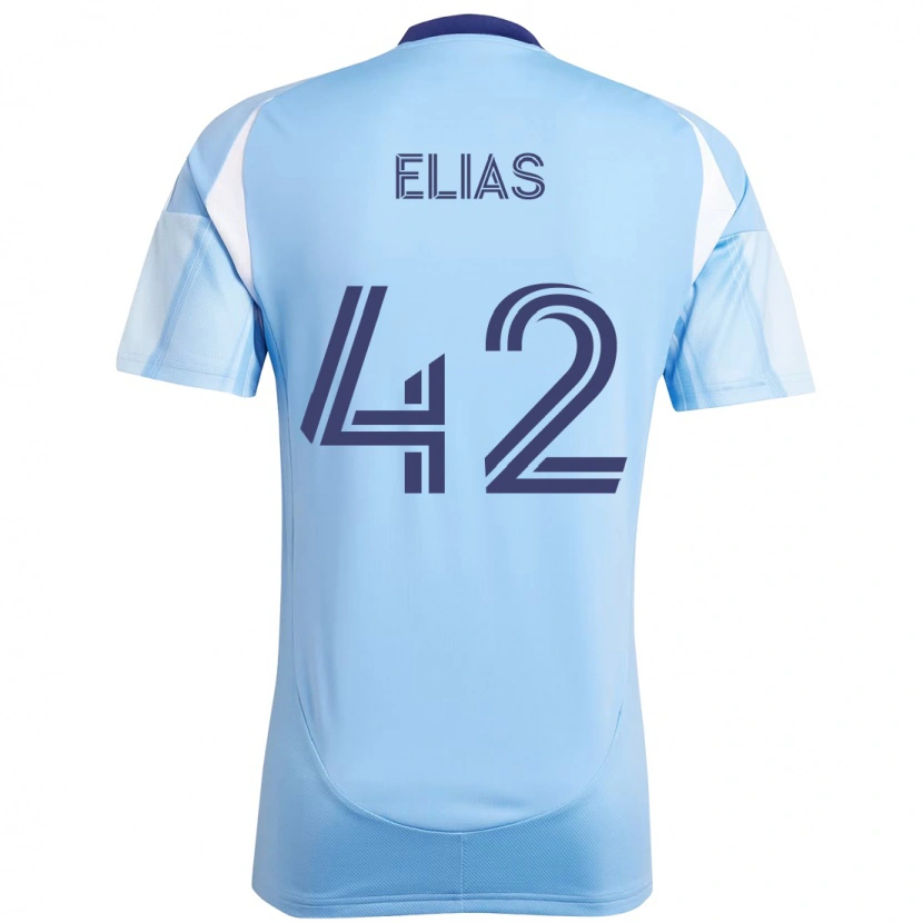Danxen Kinder Piero Elias #42 Schwarz Blau Orange Heimtrikot Trikot 2025/26 T-Shirt Schweiz