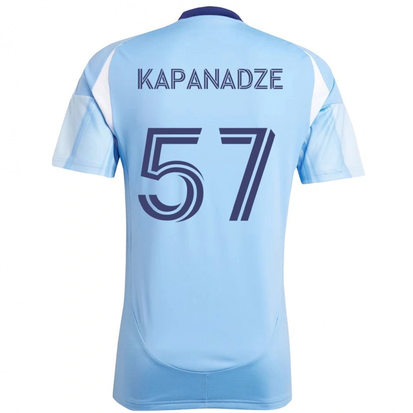 Danxen Kinder Nicholas Kapanadze #57 Schwarz Blau Orange Heimtrikot Trikot 2025/26 T-Shirt Schweiz