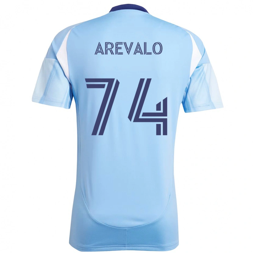 Danxen Kinder Ronny Arévalo #74 Schwarz Blau Orange Heimtrikot Trikot 2025/26 T-Shirt Schweiz