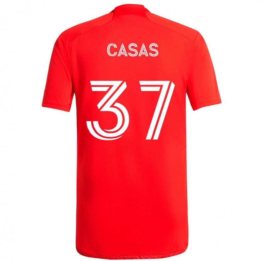 Danxen Kinder Javier Casas #37 Hellhimmelblau Blau Heimtrikot Trikot 2025/26 T-Shirt Schweiz