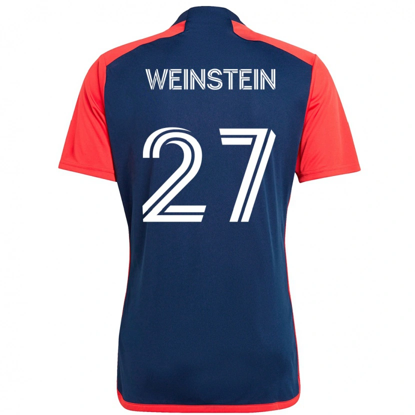Danxen Kinder Max Weinstein #27 Blau Rot Heimtrikot Trikot 2025/26 T-Shirt Schweiz