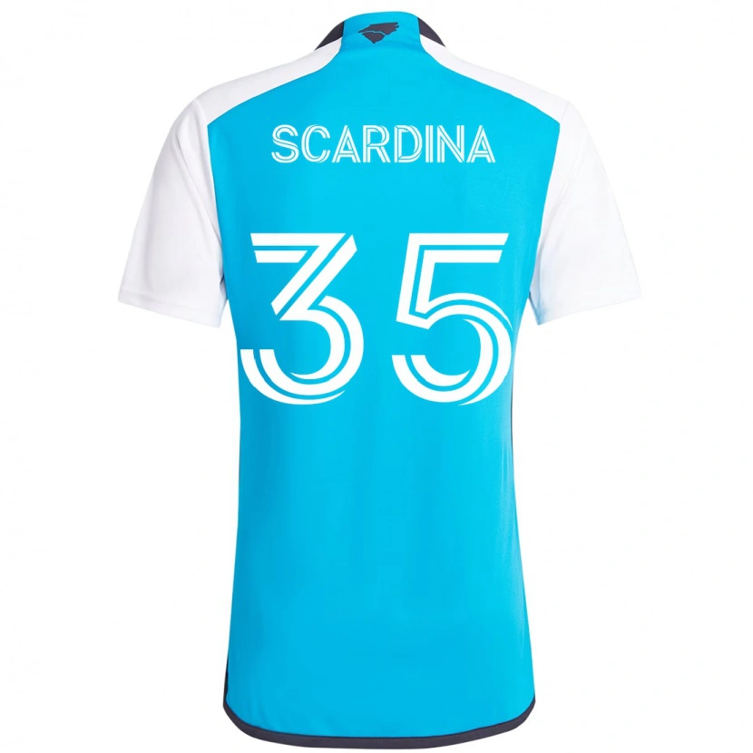 Danxen Kinder Nick Scardina #35 Schwarz Weiß Heimtrikot Trikot 2025/26 T-Shirt Schweiz
