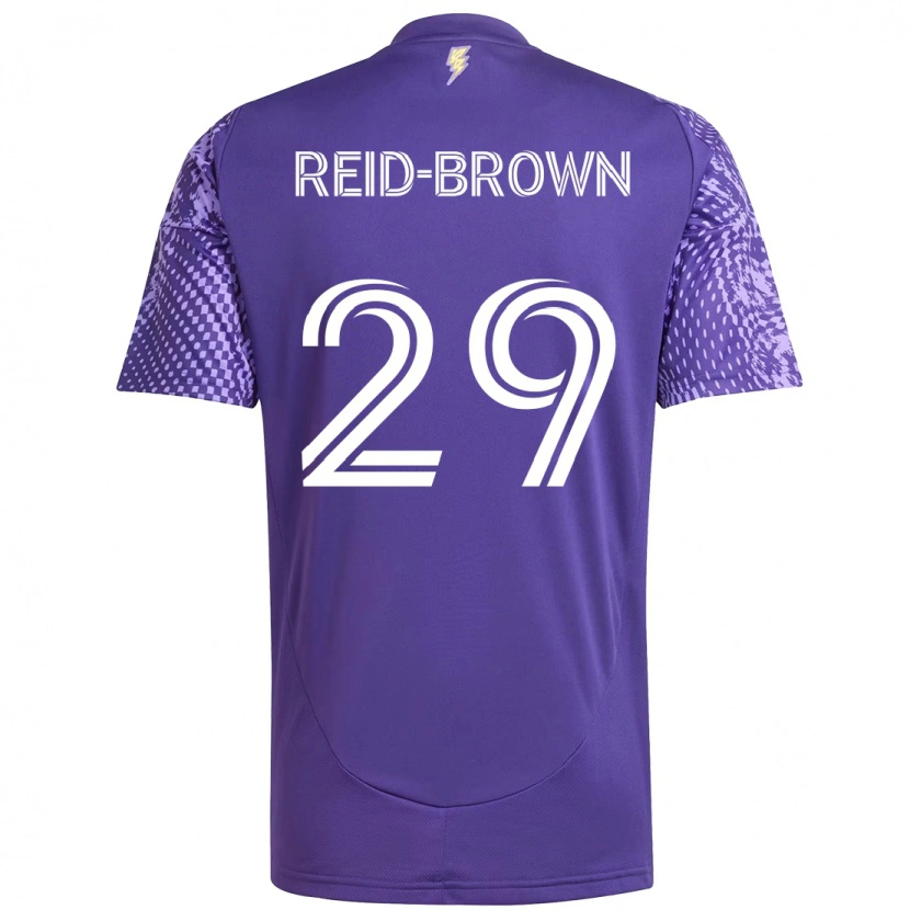 Danxen Kinder Tahir Reid-Brown #29 Weiß Lila Heimtrikot Trikot 2025/26 T-Shirt Schweiz