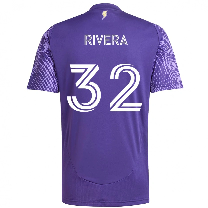 Danxen Kinder Wilfredo Rivera #32 Lila Weiß Heimtrikot Trikot 2025/26 T-Shirt Schweiz